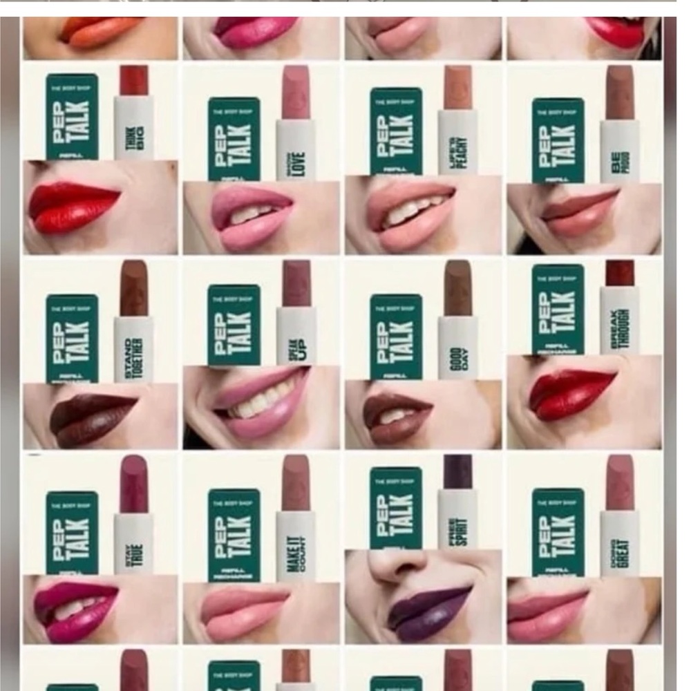 The Body Shop 4 Lipstick Set with Pink and Brown Shades